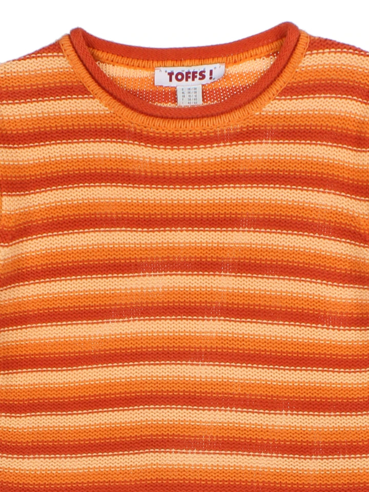 Y2K Orange Jumper (Size S)