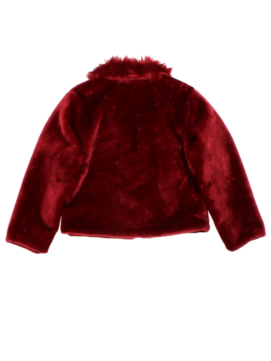Y2K Faux Fur Red Jacket (Size M)
