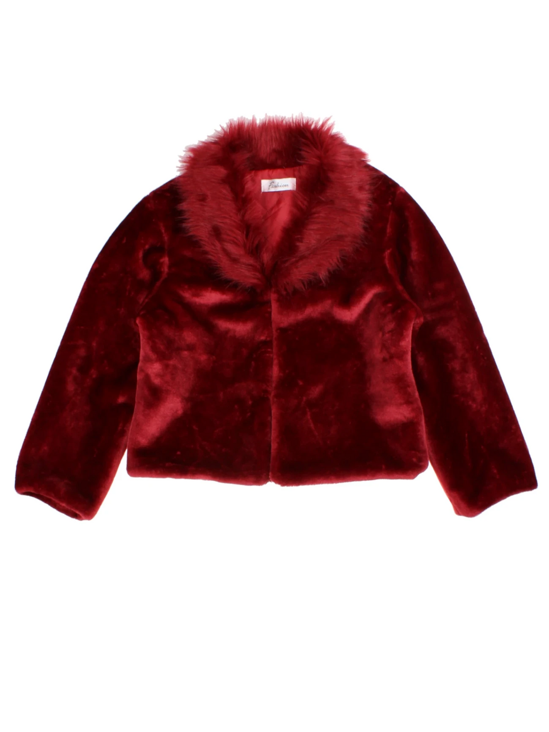Y2K Faux Fur Red Jacket (Size M)