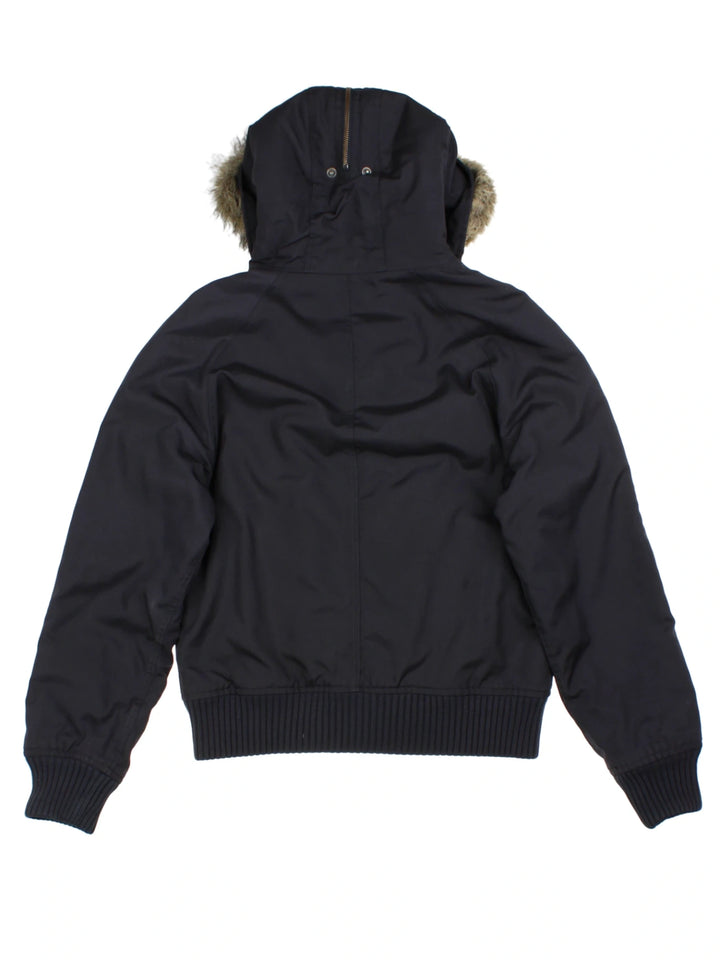 Woolrich Hooded Navy Parka (Size M)