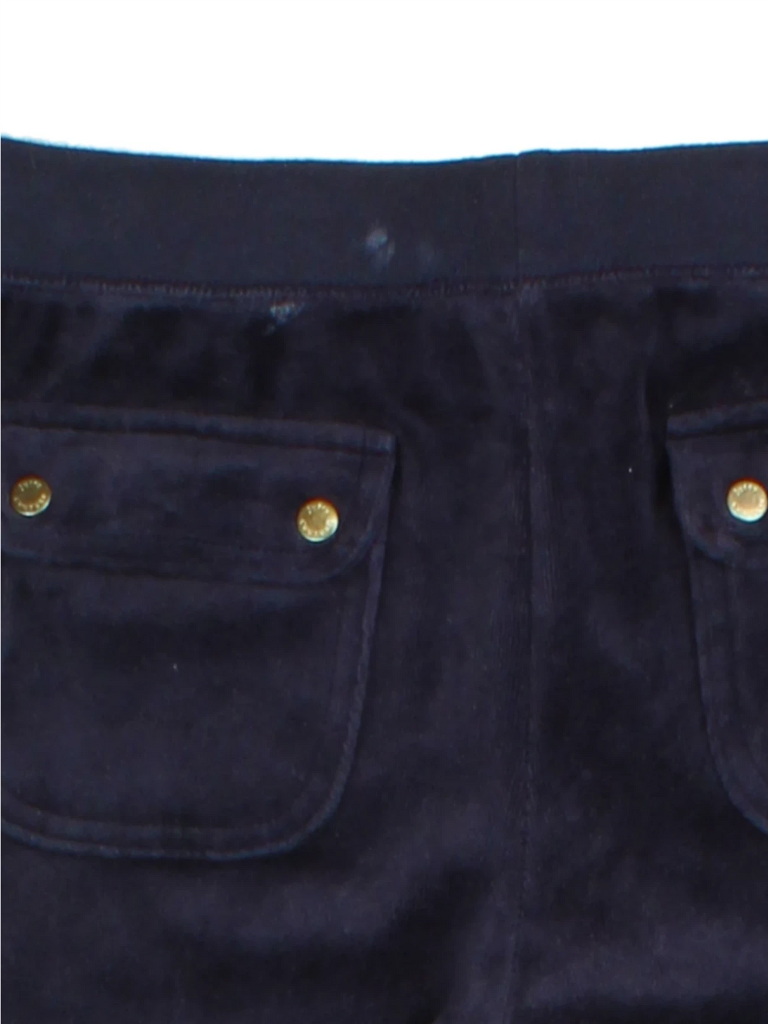Y2K Juicy Couture Navy Velour Tracksuit Bottoms (Size S)