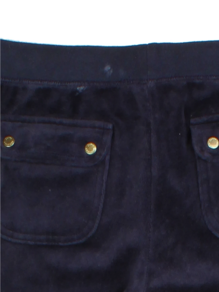 Y2K Juicy Couture Navy Velour Tracksuit Bottoms (Size S)