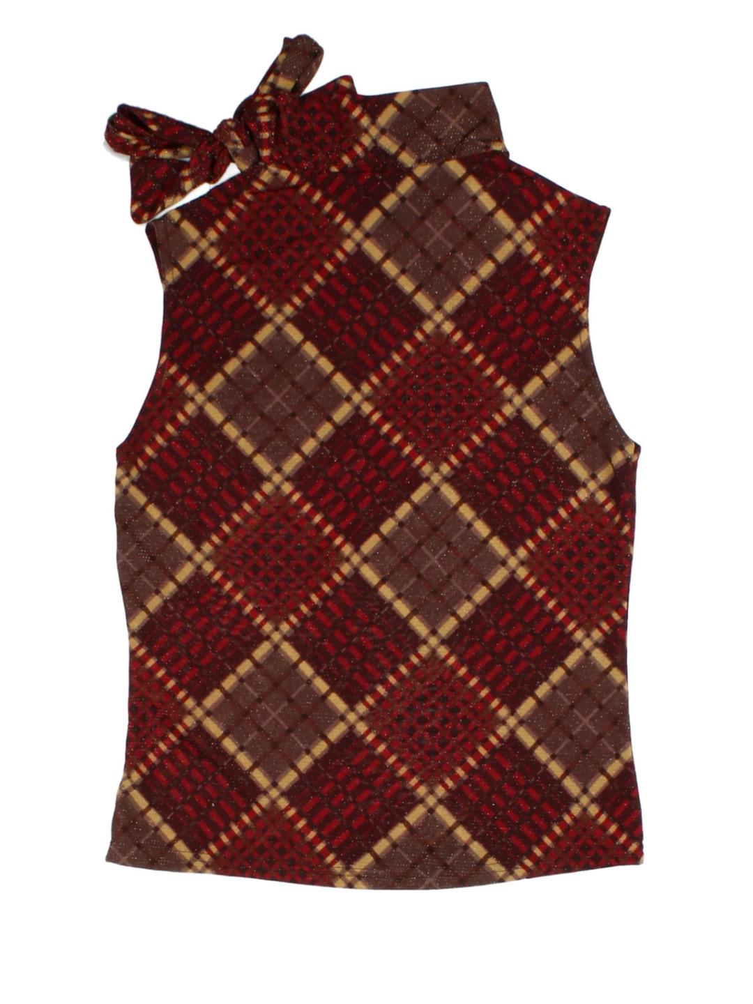 Y2K Red Sleeveless Top (Size M)