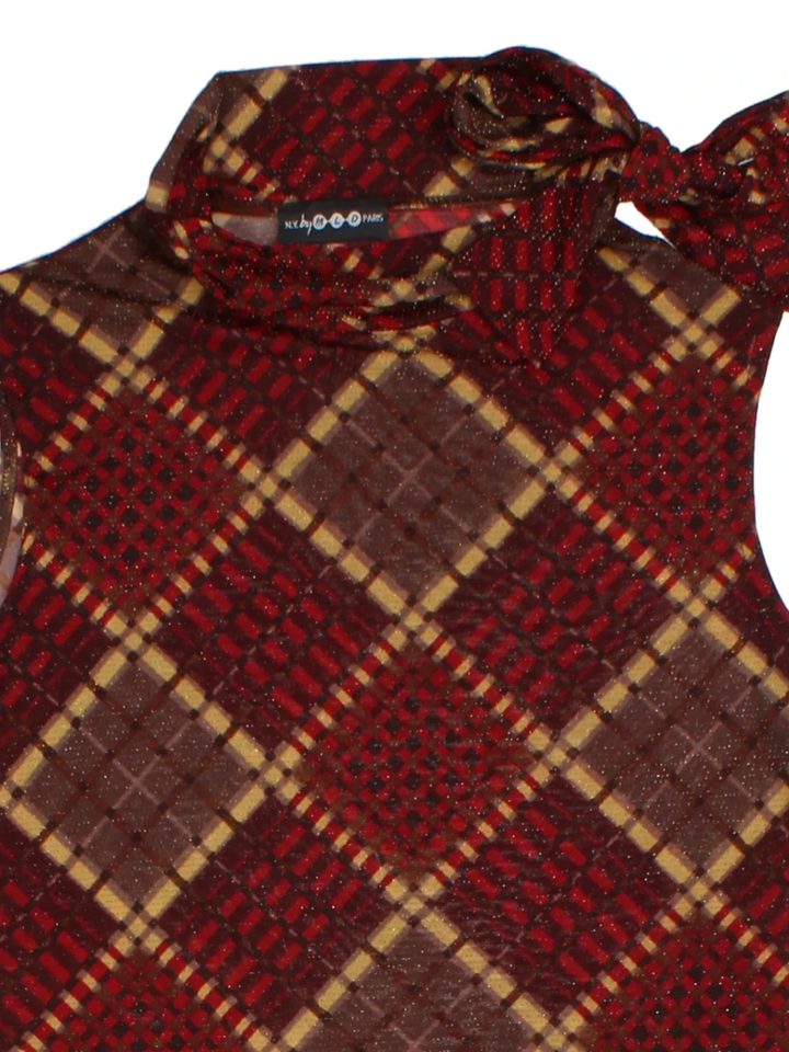 Y2K Red Sleeveless Top (Size M)