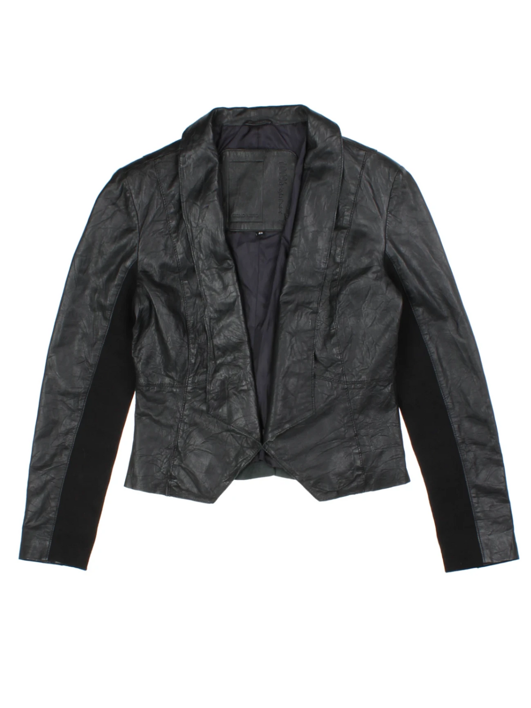 Y2K Dolce & Gabbana Black Leather Jacket (Size M)