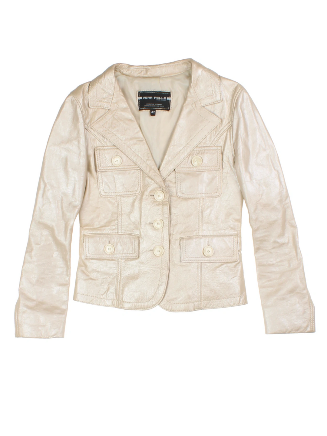 Y2K Leather Jacket (Size XXS)