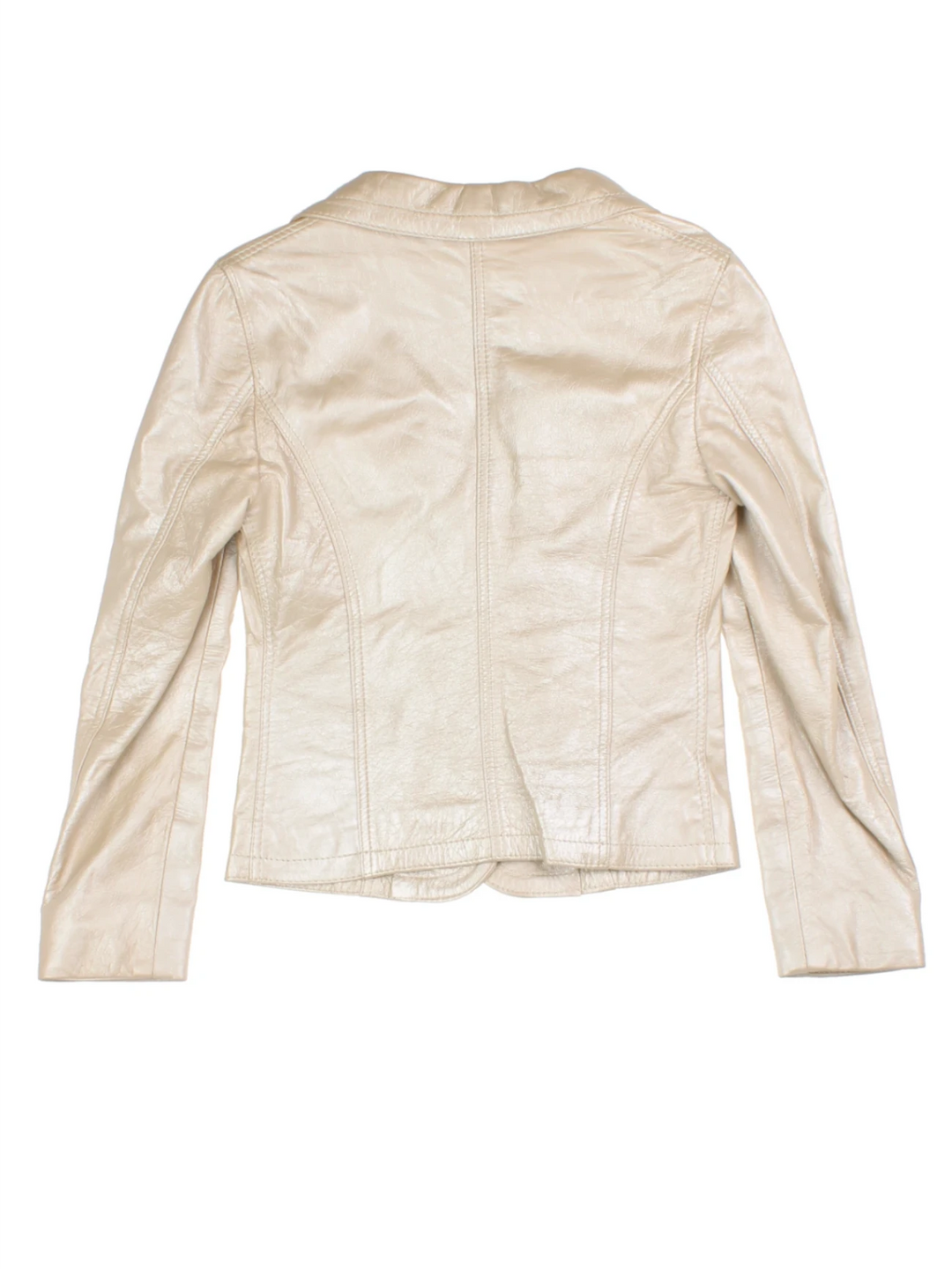 Y2K Leather Jacket (Size XXS)
