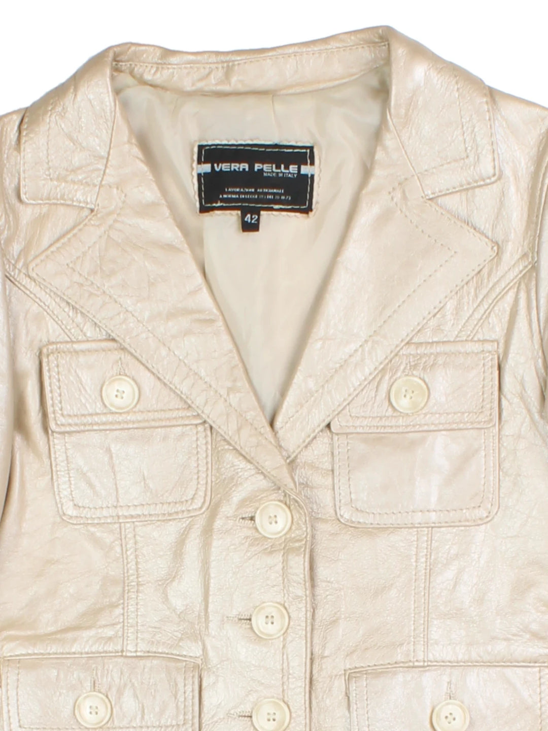 Y2K Leather Jacket (Size XXS)