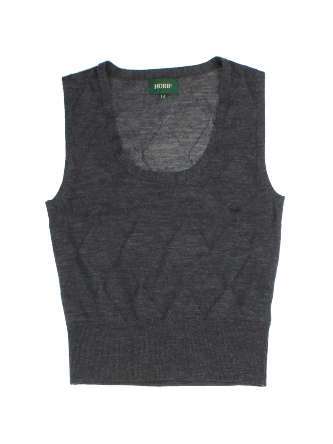 Hobbs Grey Knitted Vest (Size S)
