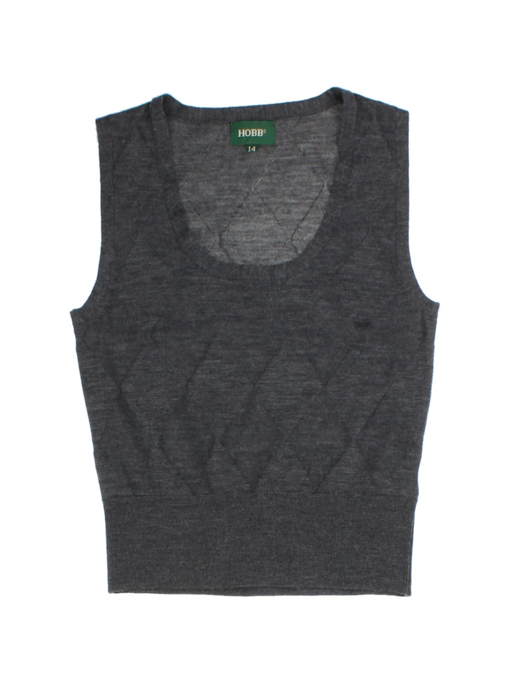 Hobbs Grey Knitted Vest (Size S)