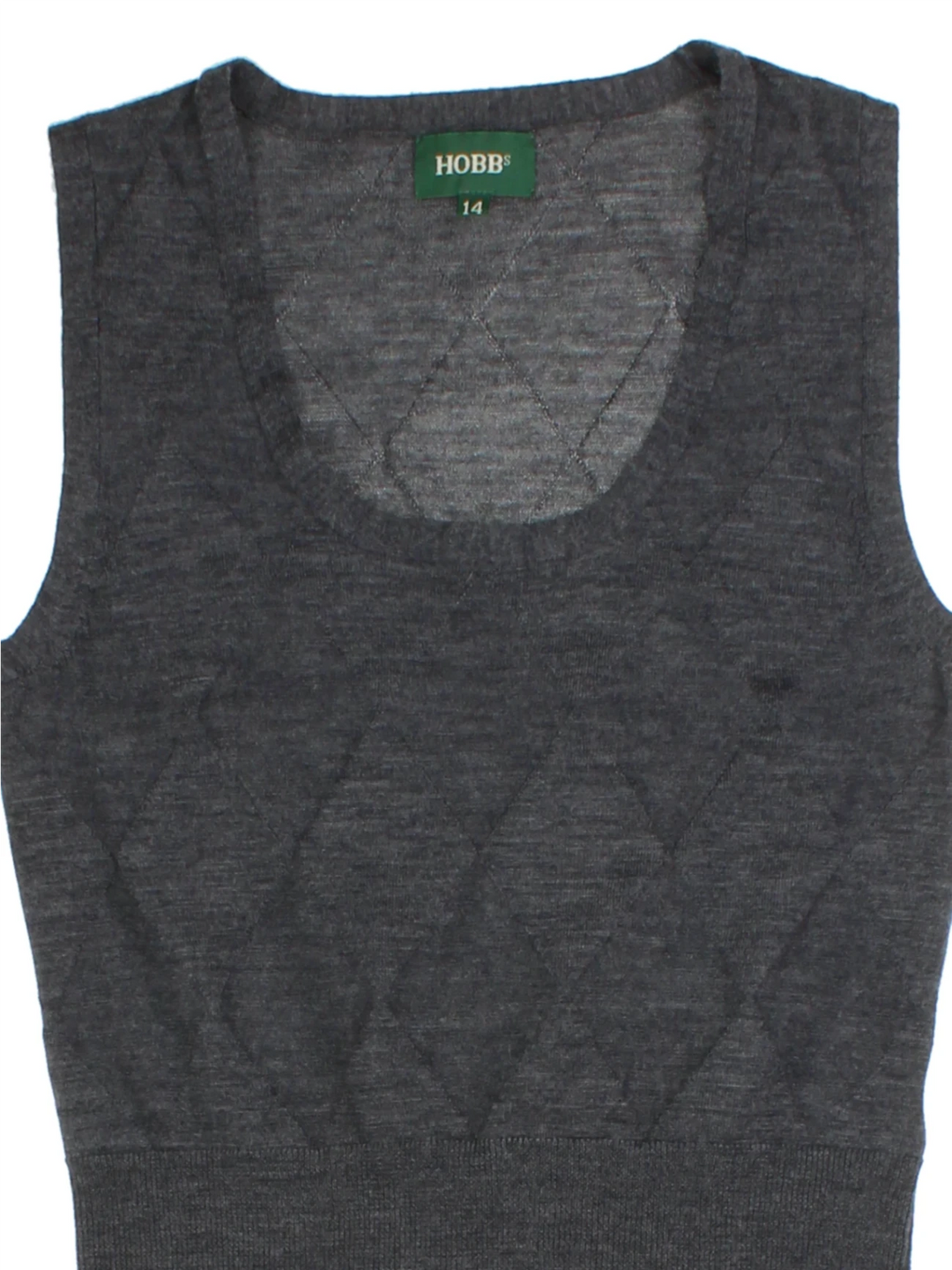 Hobbs Grey Knitted Vest (Size S)