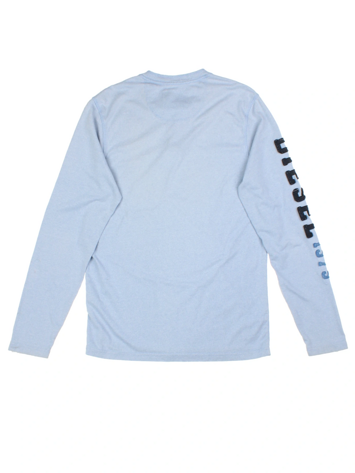 Y2K Diesel Blue Henley T-Shirt (Size M)
