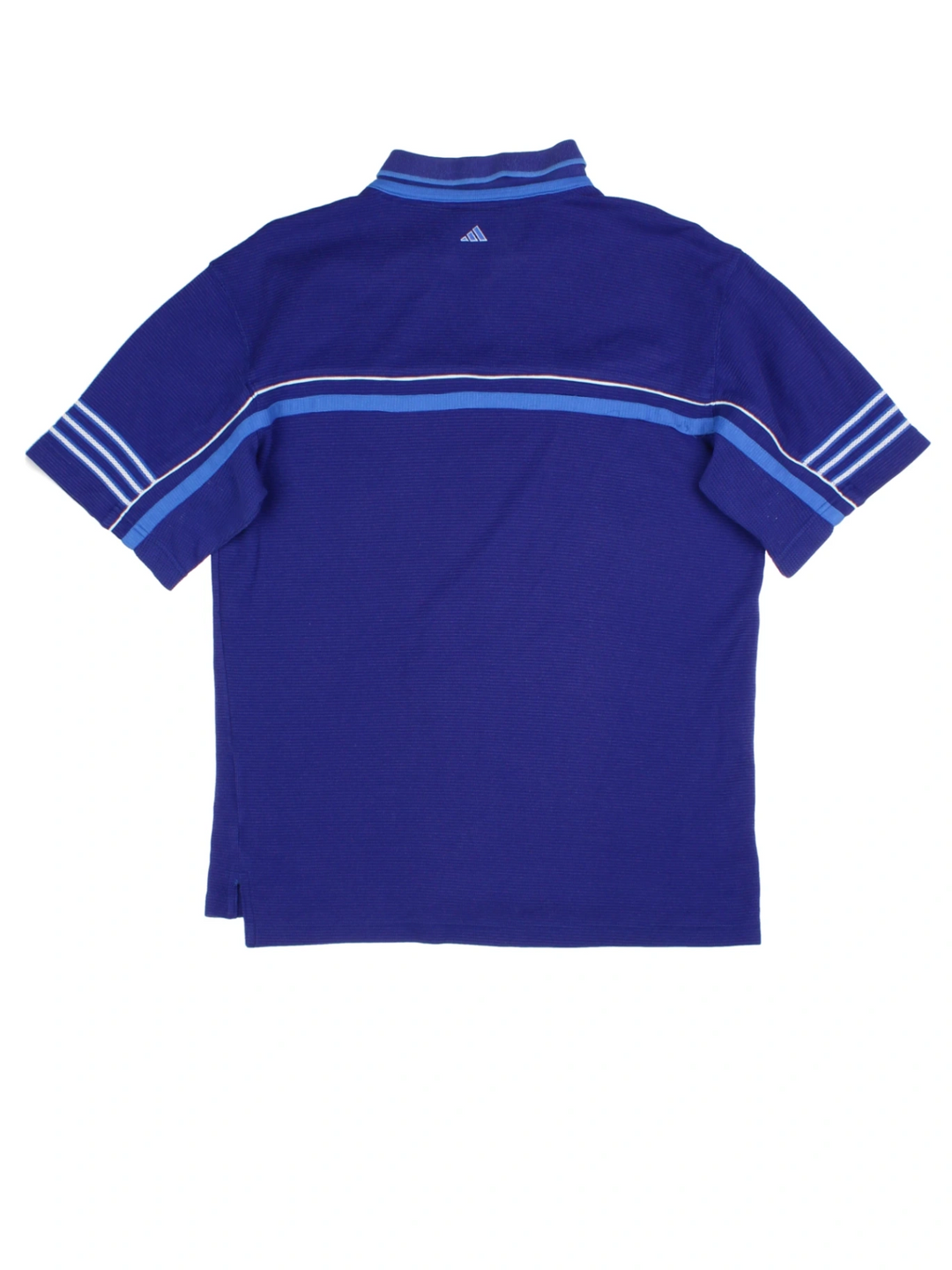 00s Adidas Blue Polo Shirt (Size M)