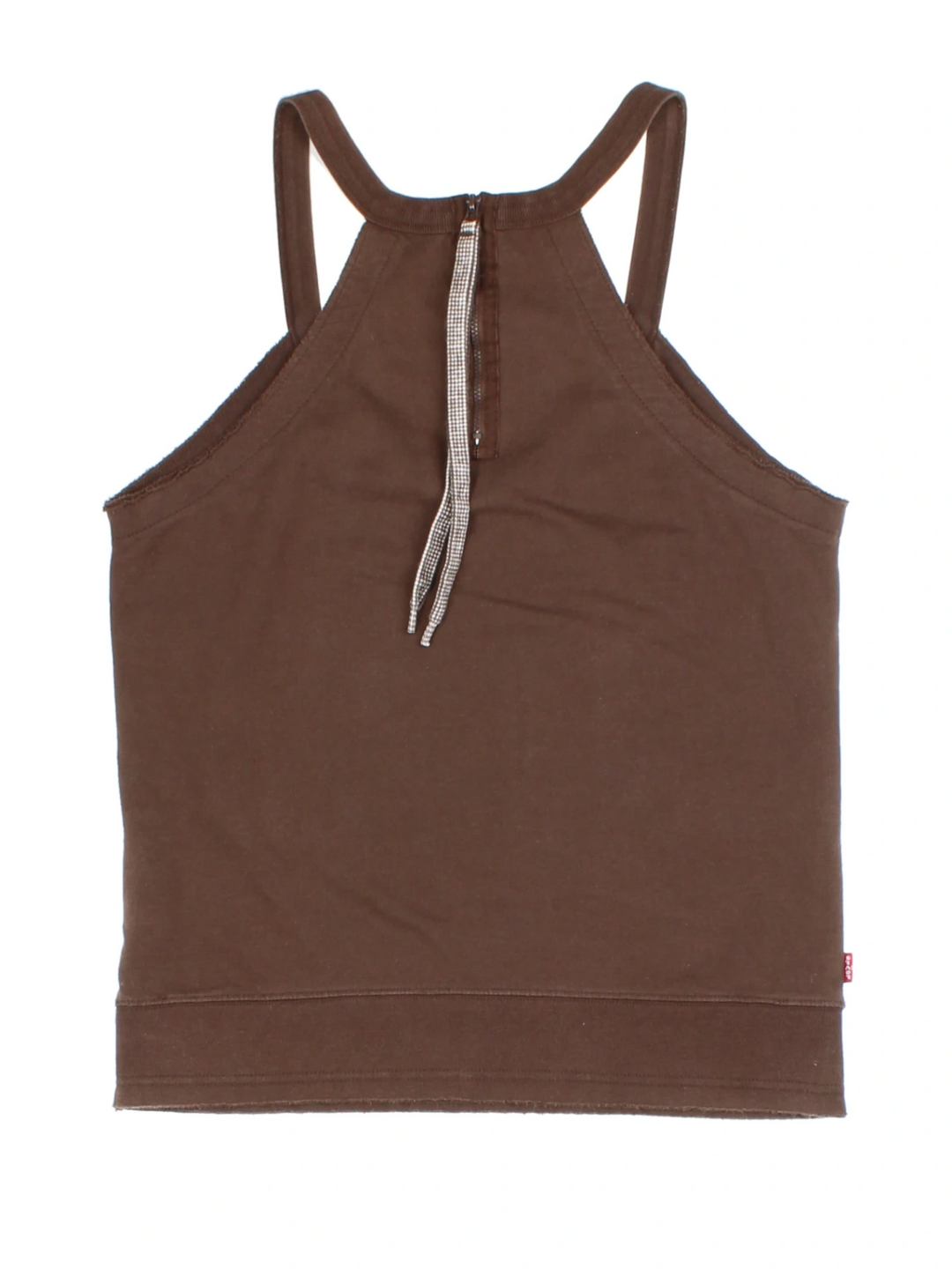 Levi Strauss Brown Stripe Racerback V-Neck Tank Top (Size S)