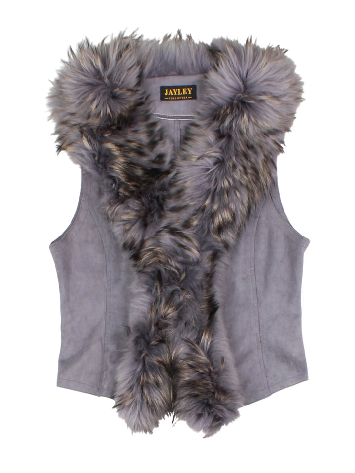 Y2K Faux Fur Gilet (Size XS)