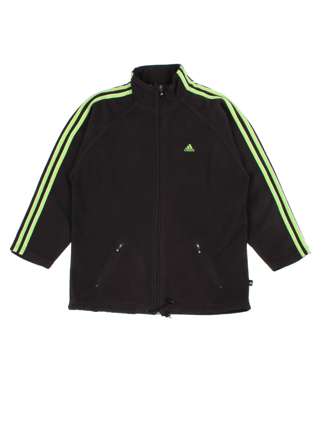 00s Adidas Black Zip Up Fleece (Size M)
