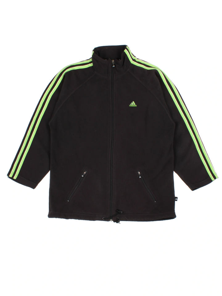 00s Adidas Black Zip Up Fleece (Size M)
