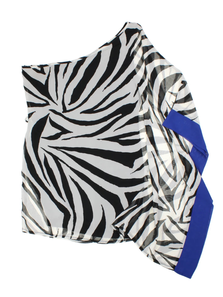 Jane Norman Asymmetrical Zebra  Print Dress (Size S)