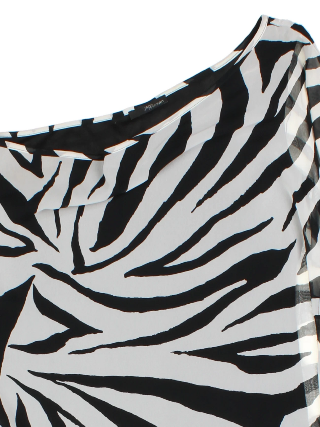 Jane Norman Asymmetrical Zebra  Print Dress (Size S)