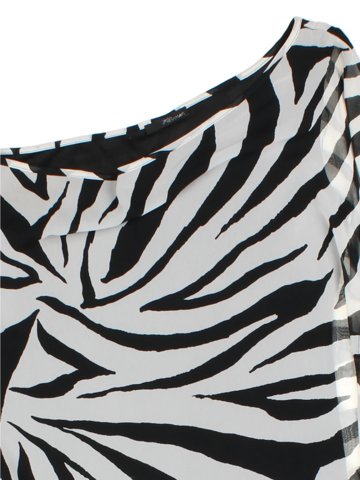 Jane Norman Asymmetrical Zebra  Print Dress (Size S)
