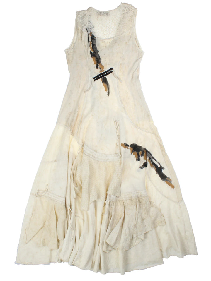 Y2K Elisa Cavaletti Layered Midi Dress (Size S)