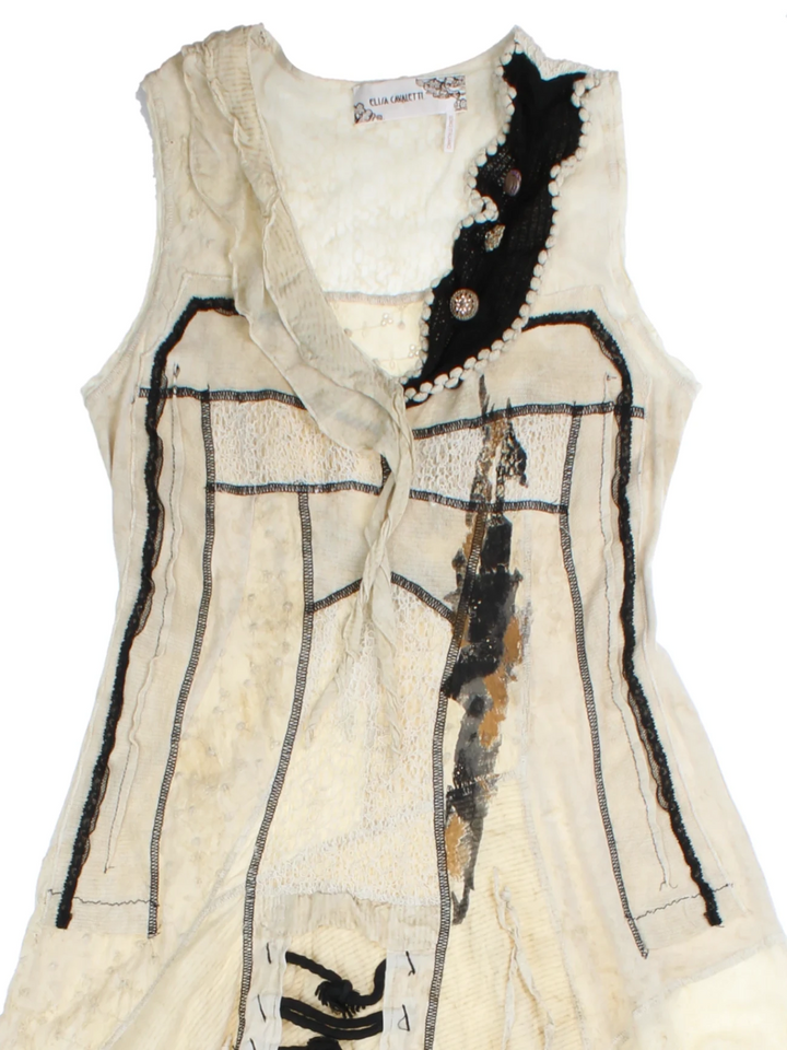 Y2K Elisa Cavaletti Layered Midi Dress (Size S)