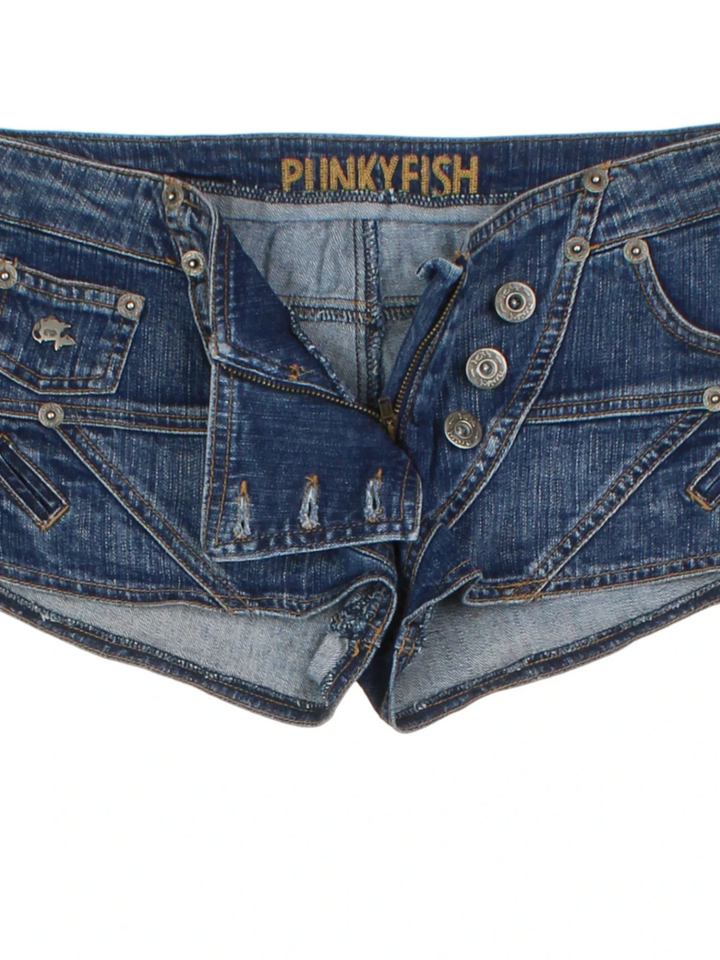Y2K Blue Denim Shorts (Size M)