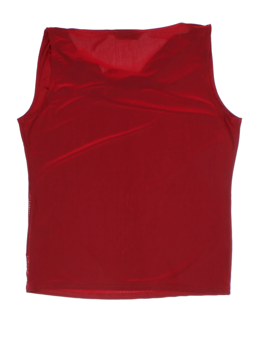 Y2K New Look Red Embellished Top (Size M)