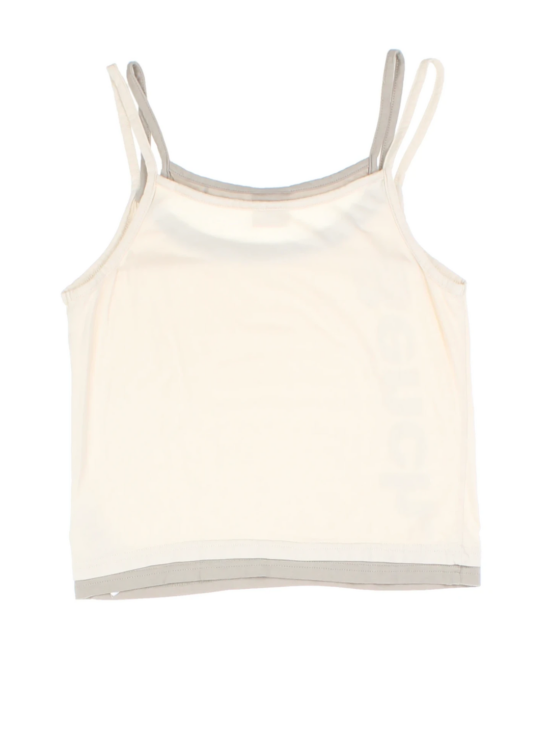 Y2K Bench Tan Layred Vest Top (Size S)