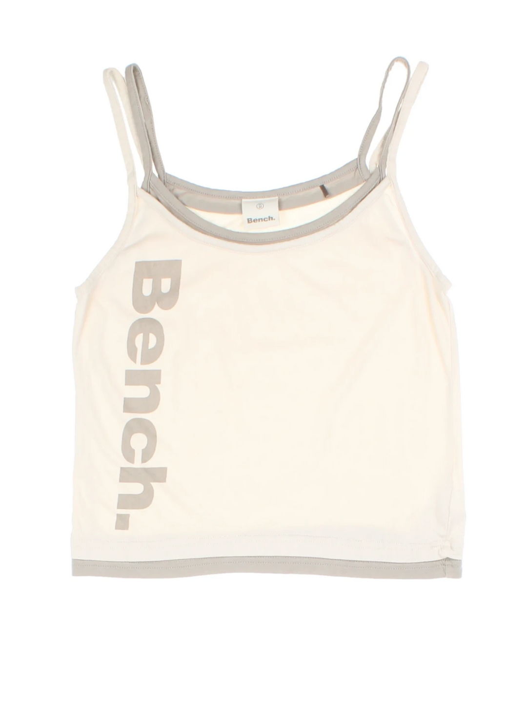 Y2K Bench Tan Layred Vest Top (Size S)