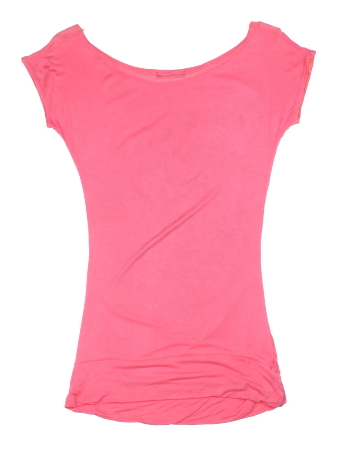 Y2K Pink Graphic Asymmetric Top (Size M)