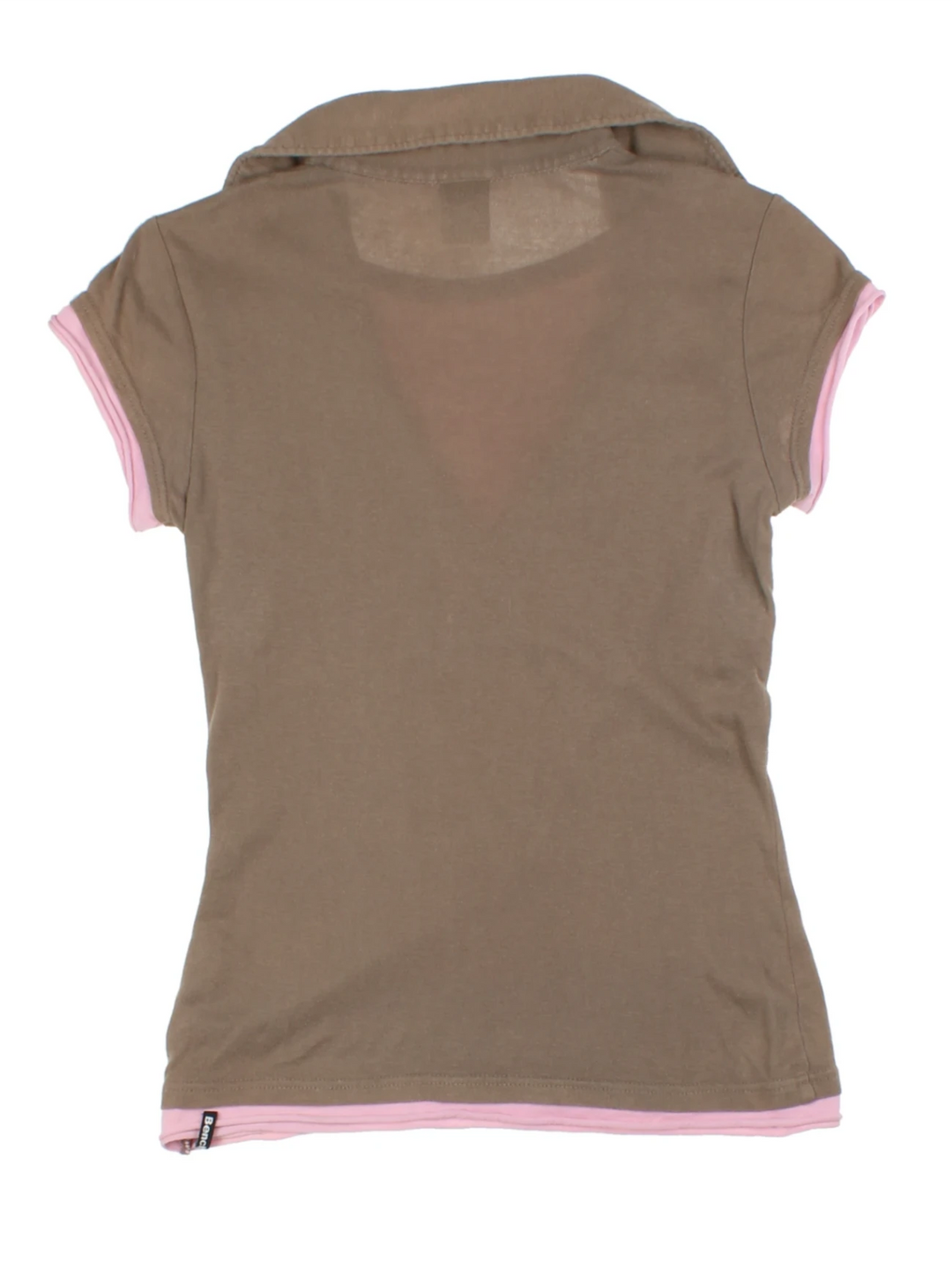 Y2K Bench Brown Polo Shirt (Size S)