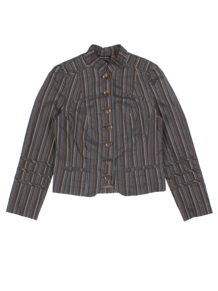 Y2K Brown Military Jacket (Size S)