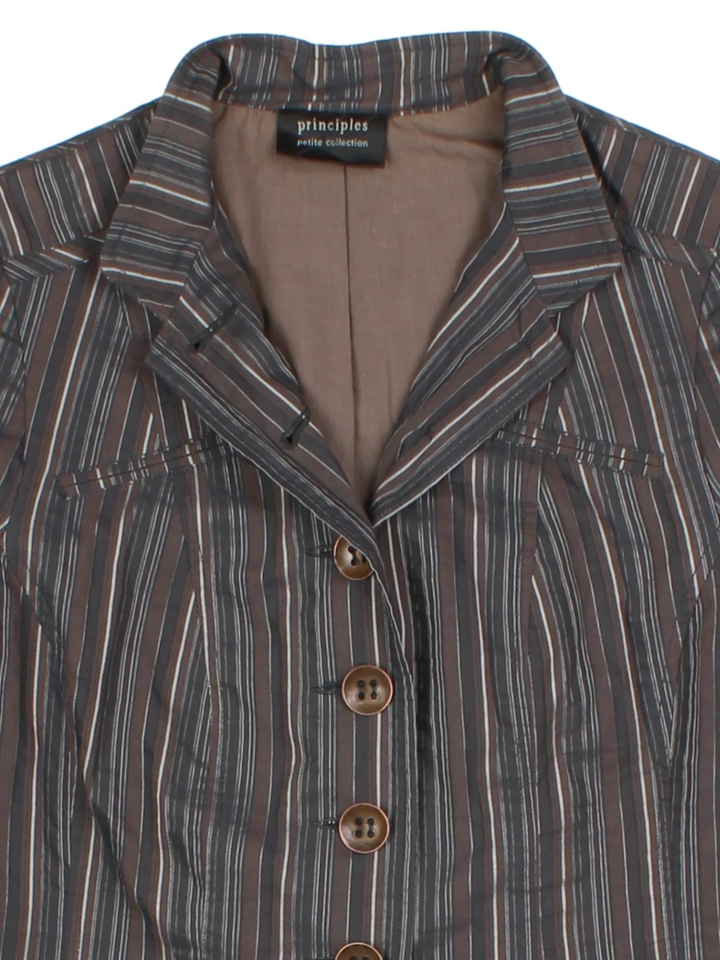 Y2K Brown Military Jacket (Size S)