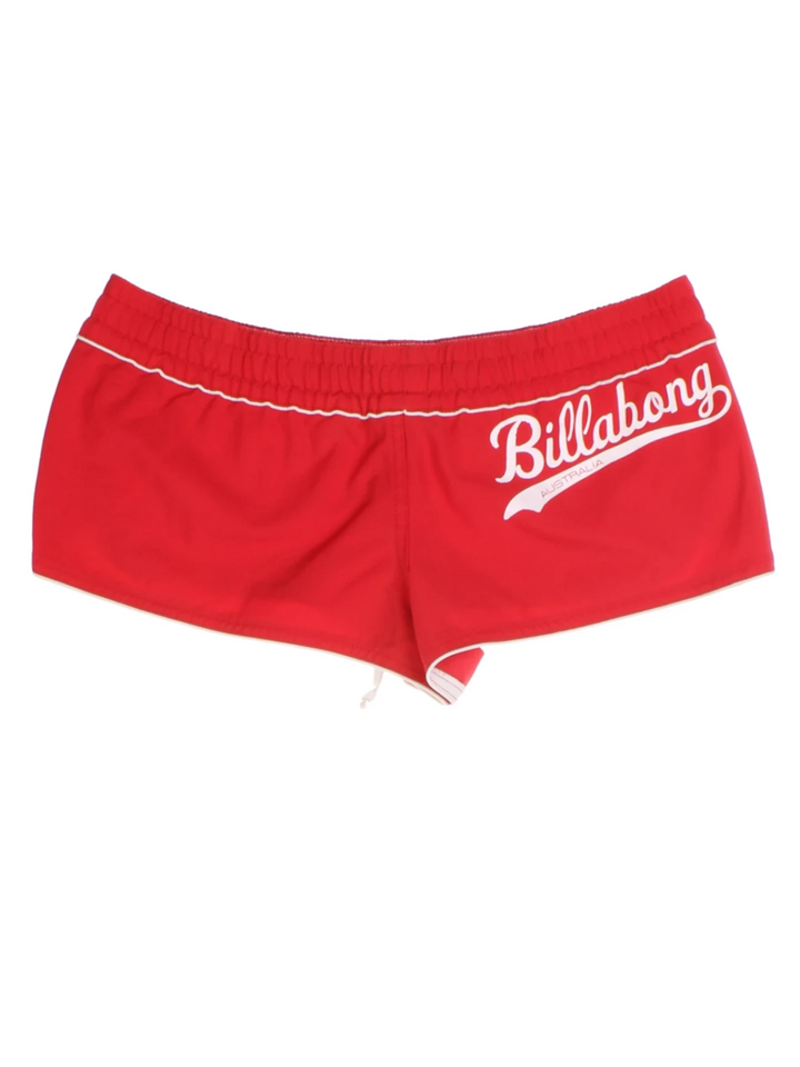 Y2K Billabong Red Mini Board Shorts (Size M)