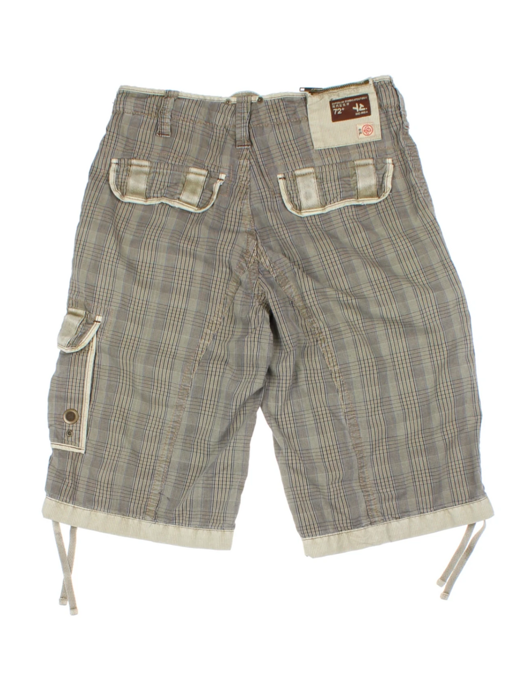 Y2K Brown Cotton Cargo Shorts (Size M)