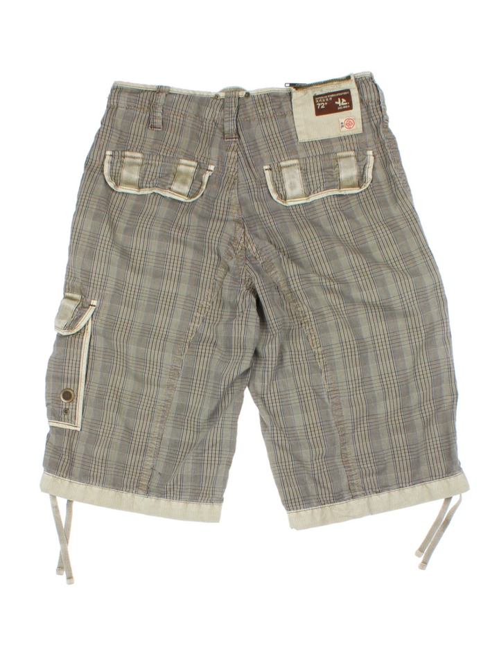 Y2K Brown Cotton Cargo Shorts (Size M)