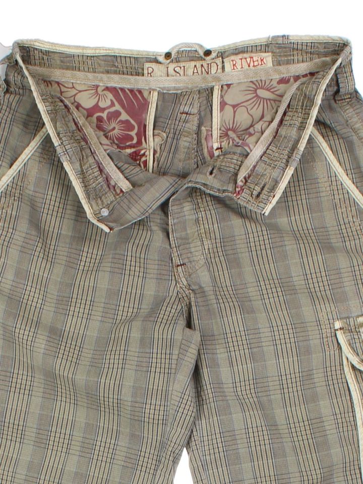 Y2K Brown Cotton Cargo Shorts (Size M)