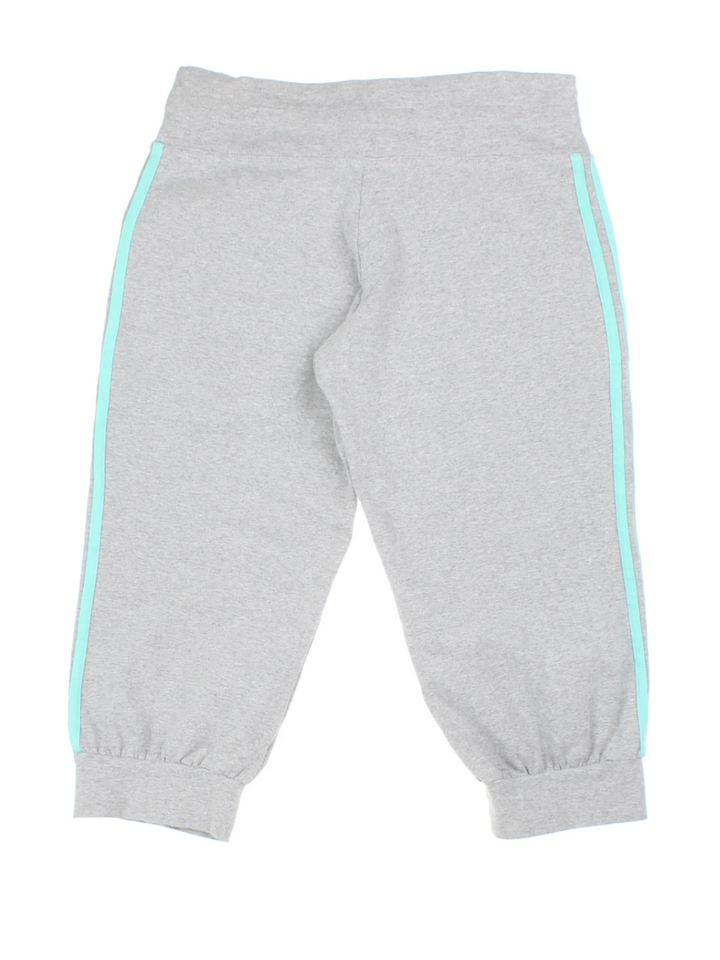 Y2K Adidas Grey Capri Tracksuit Bottoms (Size M)
