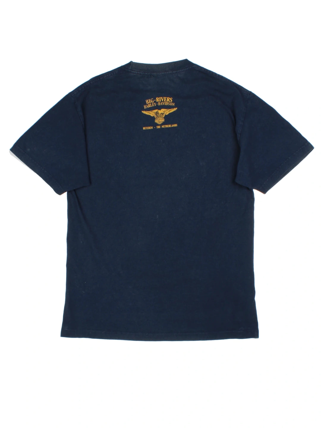 Harley-Davidson Hetren Navy Graphic T-Shirt (Size M)