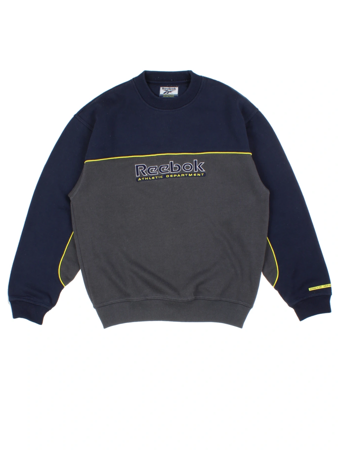 90s Reebok Navy Crew Sweater (Size M)