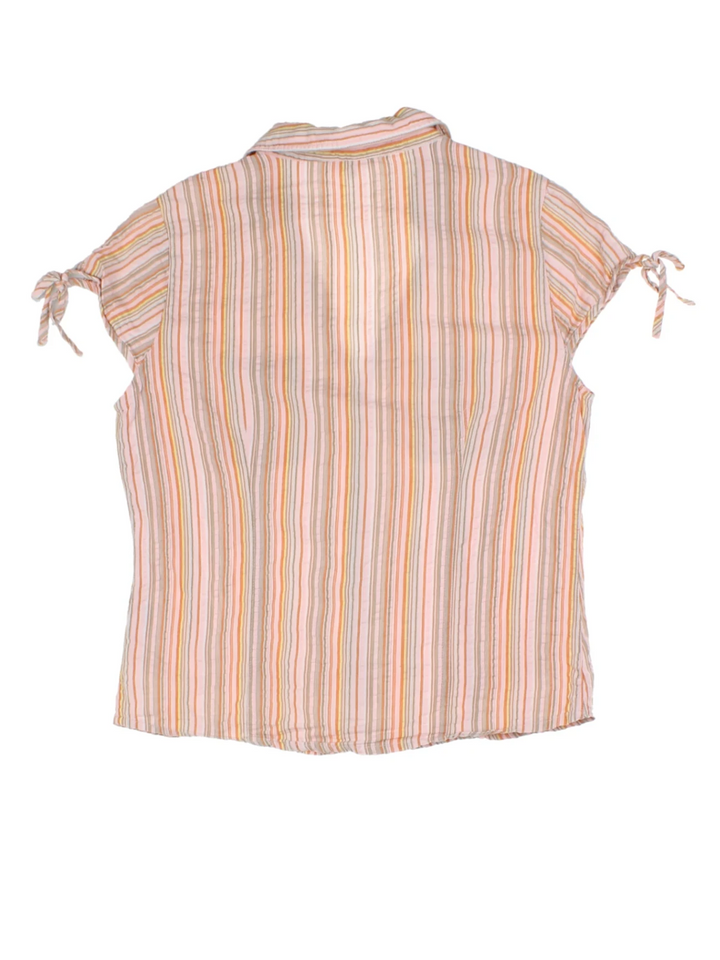 Y2K Pink Stripe Shirt (Size M)