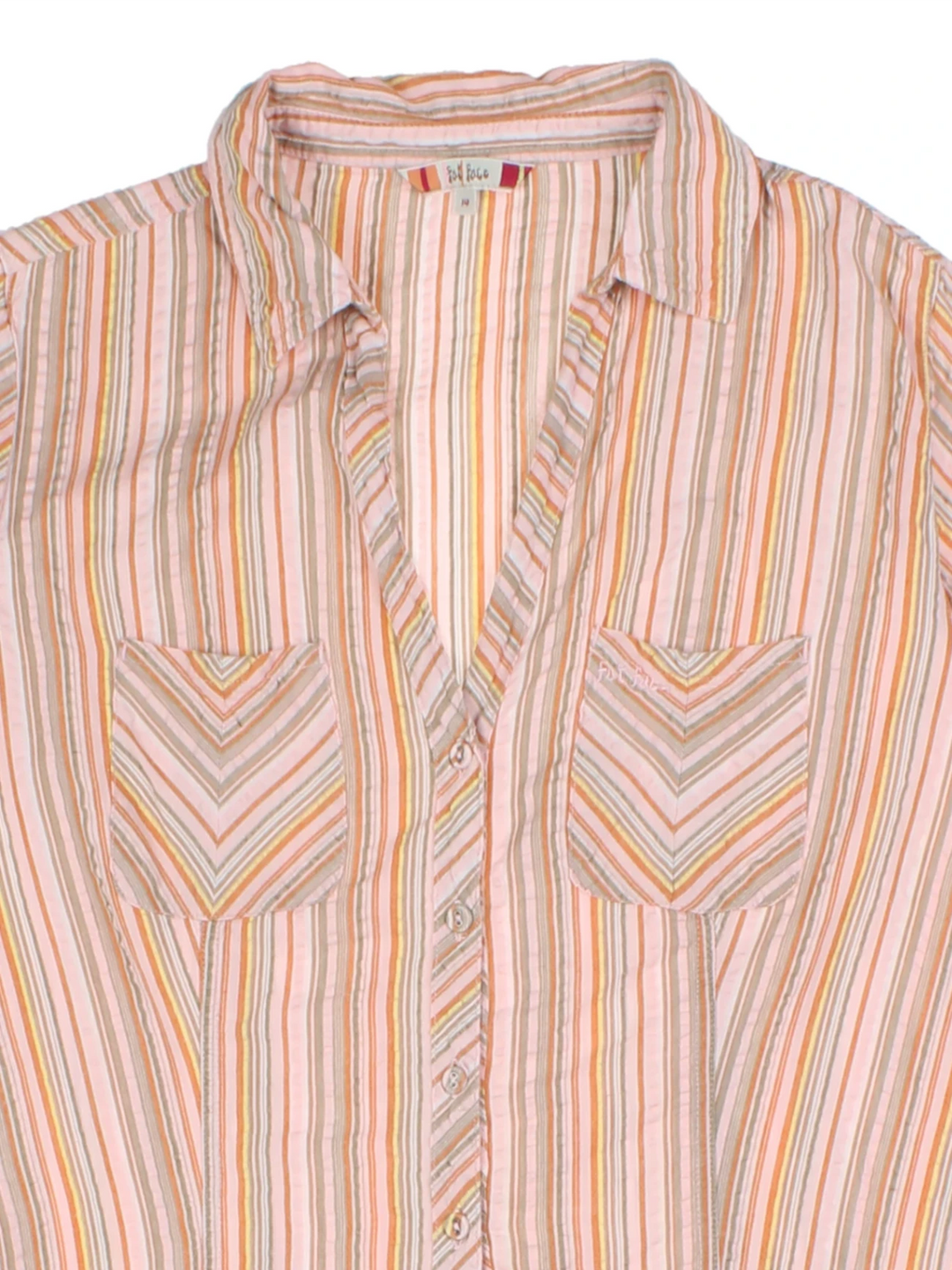 Y2K Pink Stripe Shirt (Size M)