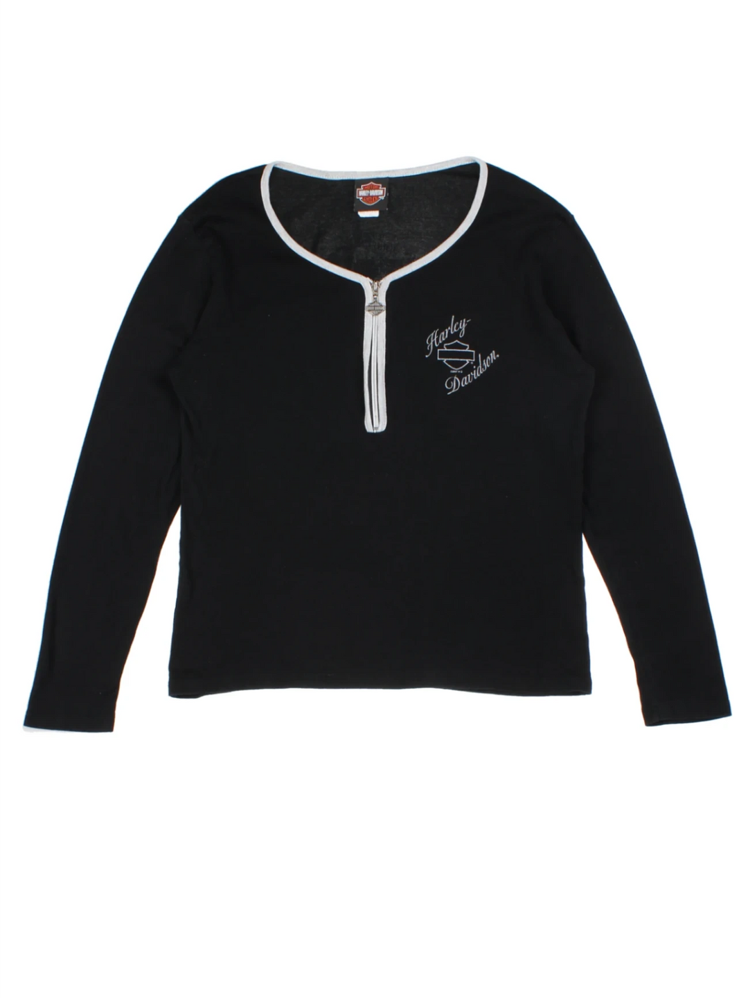 Harley-Davidson Black Long Sleeve Top (Size XL)