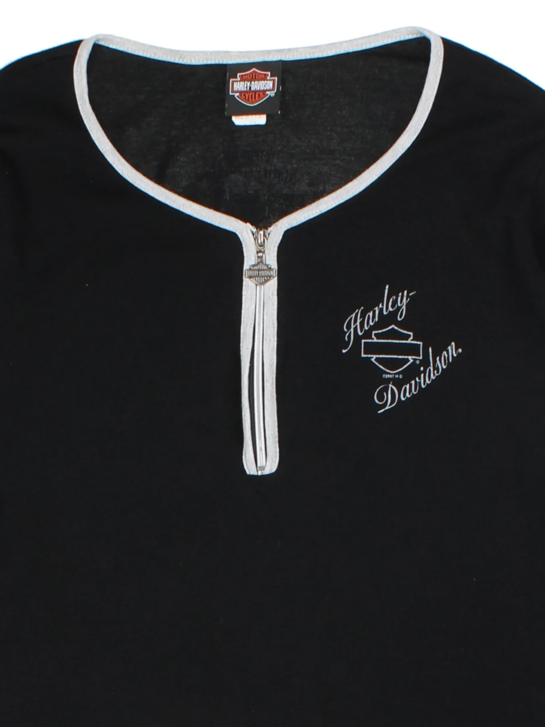Harley-Davidson Black Long Sleeve Top (Size XL)