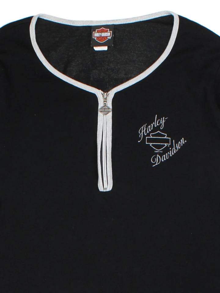 Harley-Davidson Black Long Sleeve Top (Size XL)