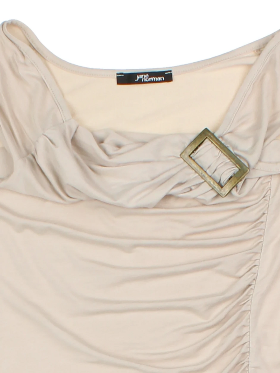 Y2K Jane Norman Tan Sleeveless Top (Size M)