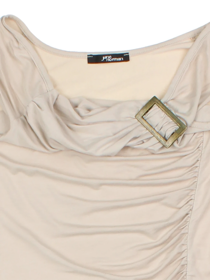 Y2K Jane Norman Tan Sleeveless Top (Size M)