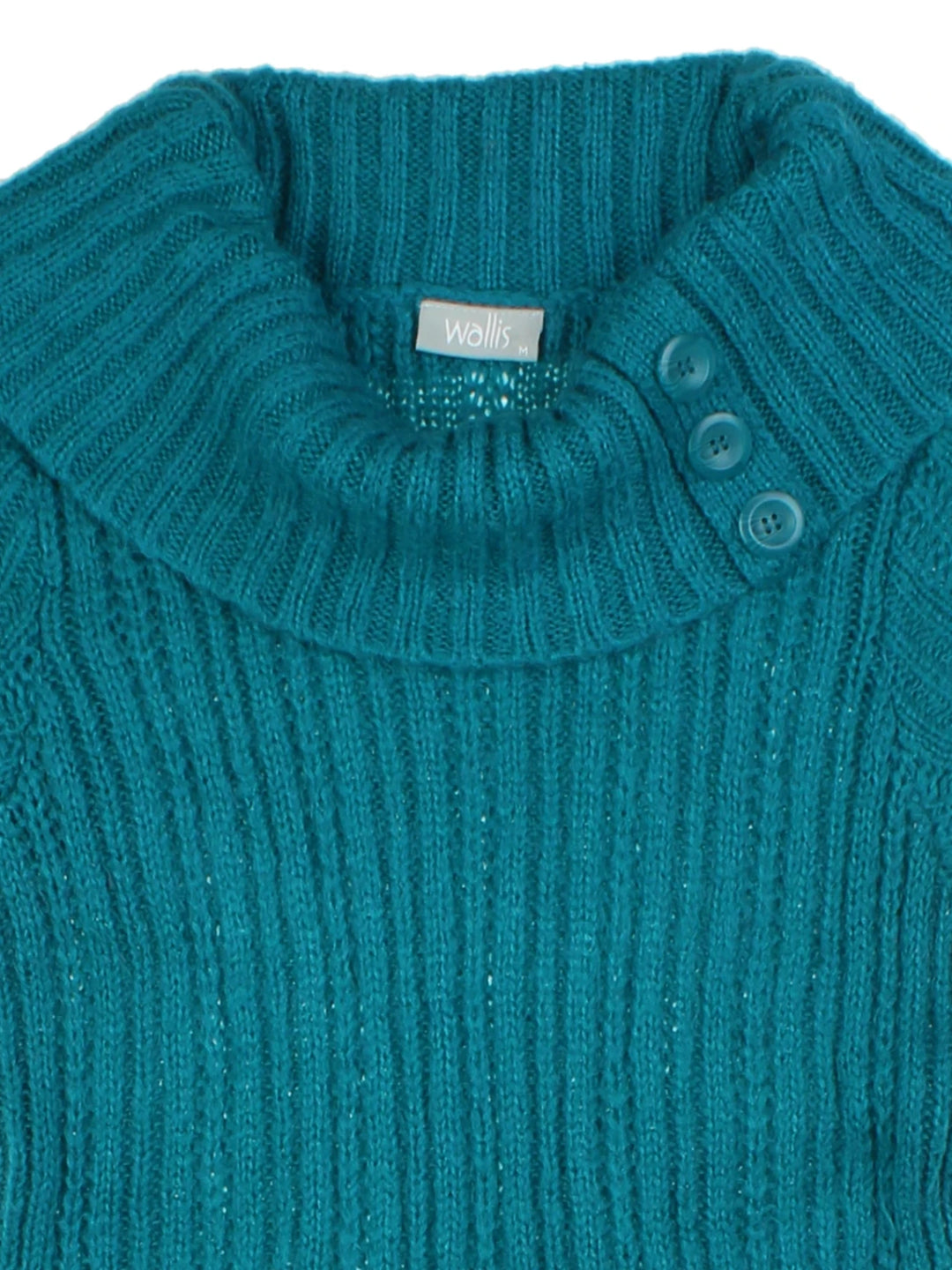 Y2K Teal Sleeveless Knit Dress (Size M)