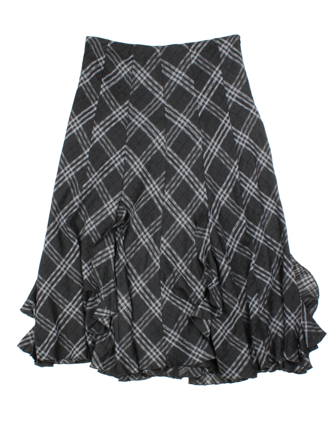 Y2K Per Una Checked Layered Midi Skirt (Size M)